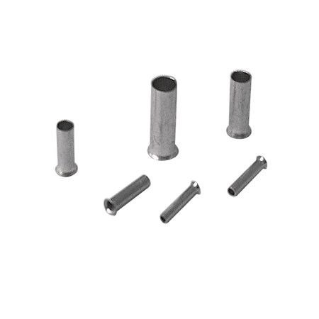 Burndy Cu Alloy Bare Ferrule, Smooth Funnel Entry, 4 AWG, 0.47" L, Seamless b YF0412UI